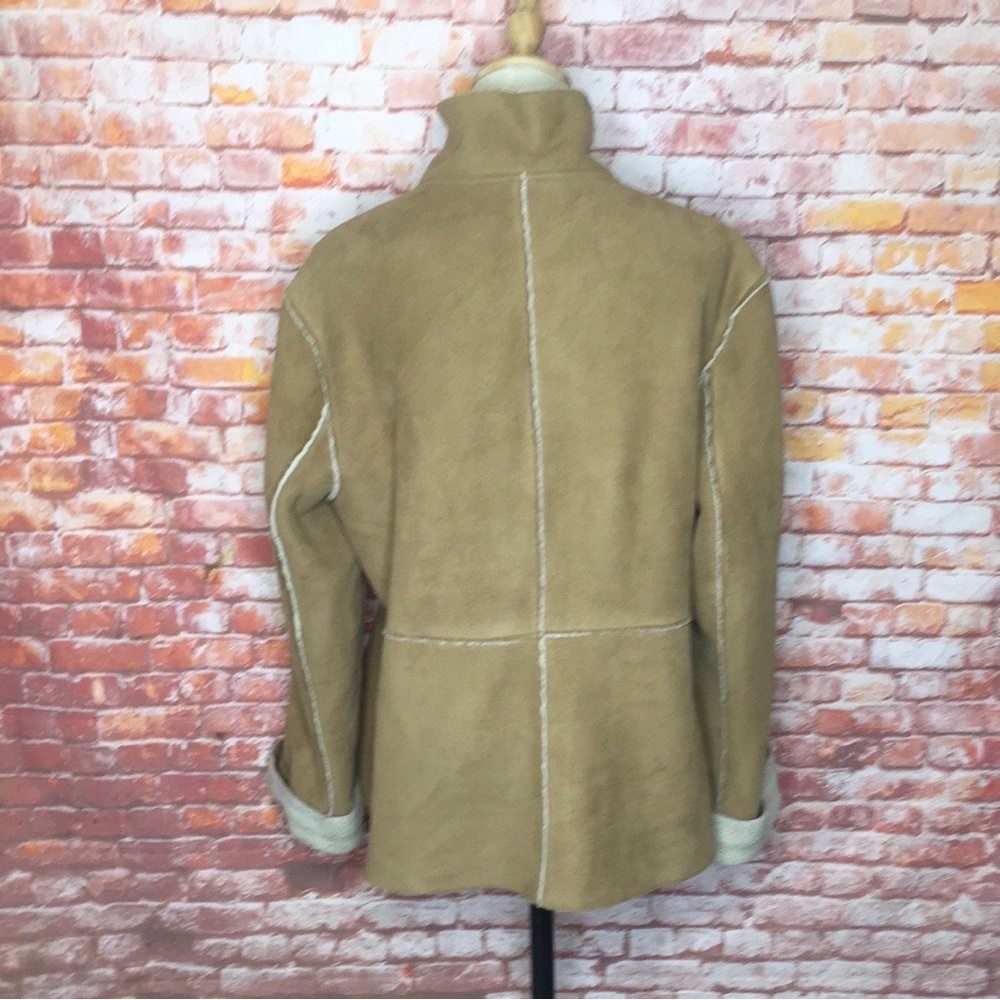 Coach Upcycled
Faux Suede and Shearling Front Zip Floral Embroidered Jacket - Picture 5 of 8